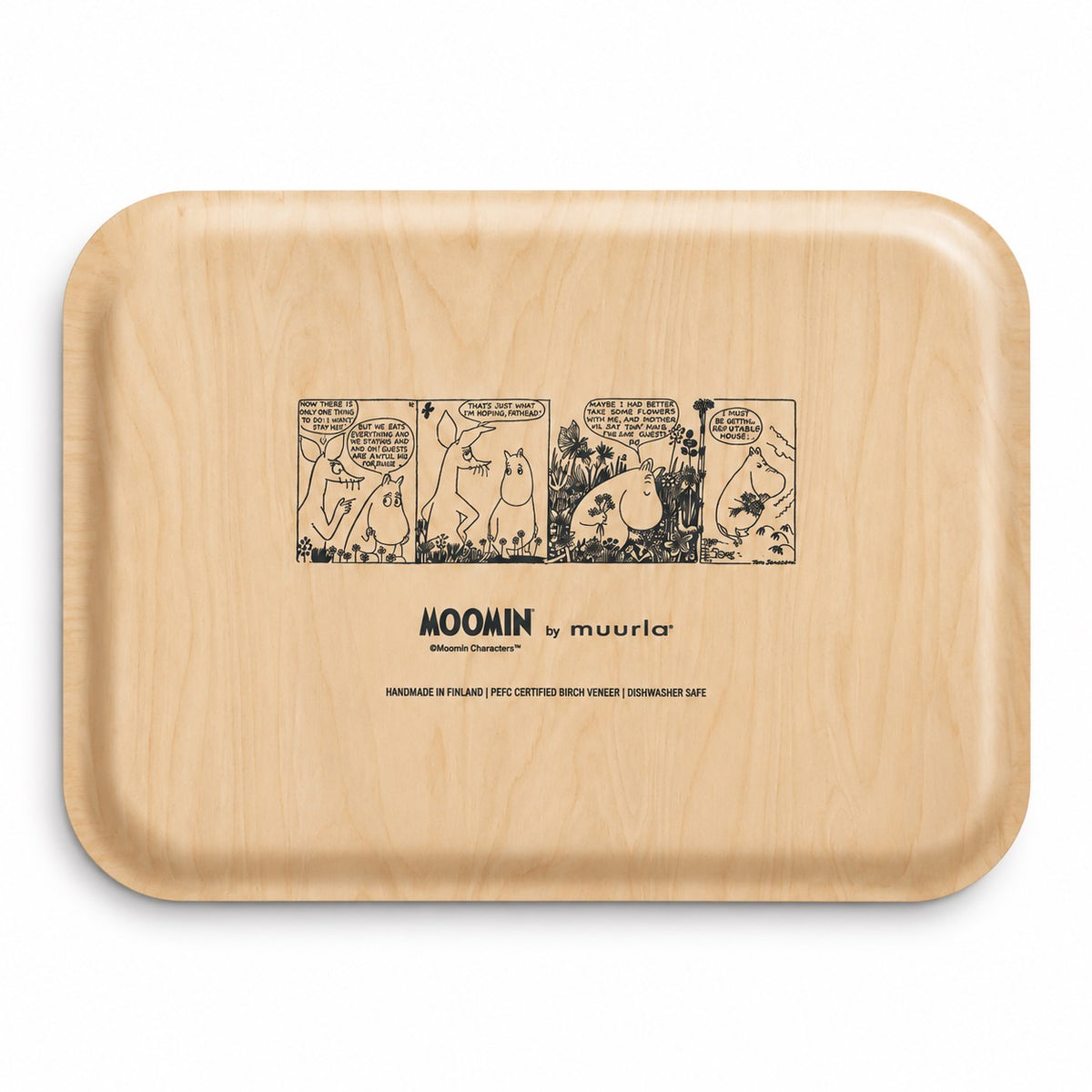 Muurla Tablett „Flower Field“ – Moomin – 36 × 28 cm