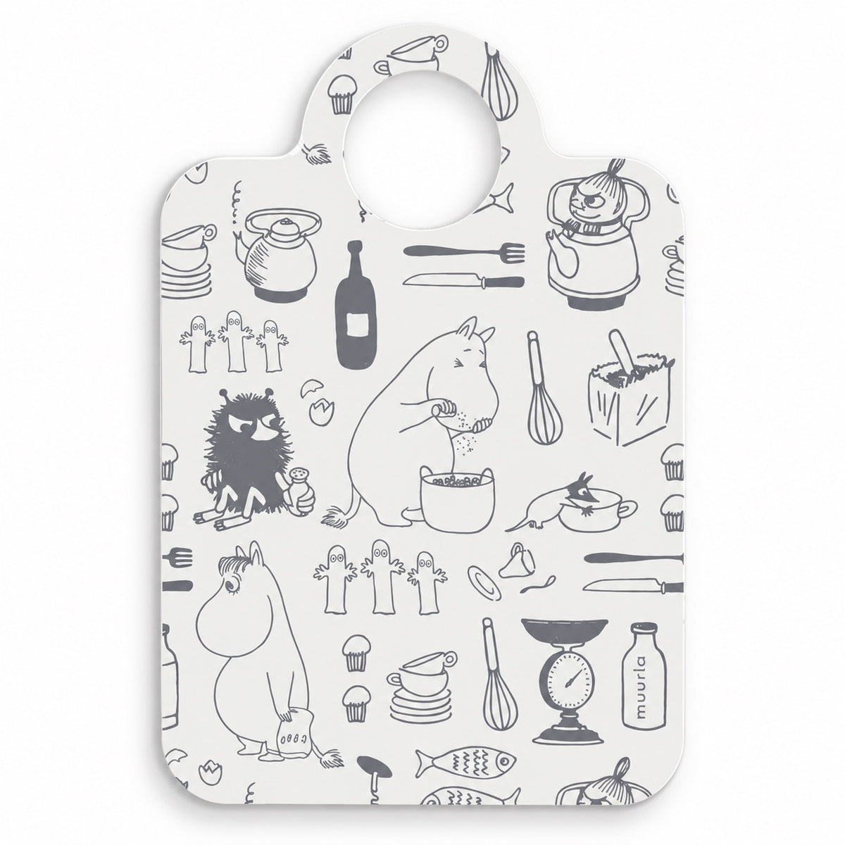 Muurla Frühstücksbrettchen „Bon Appetit“ – Moomin – 21 × 31 cm