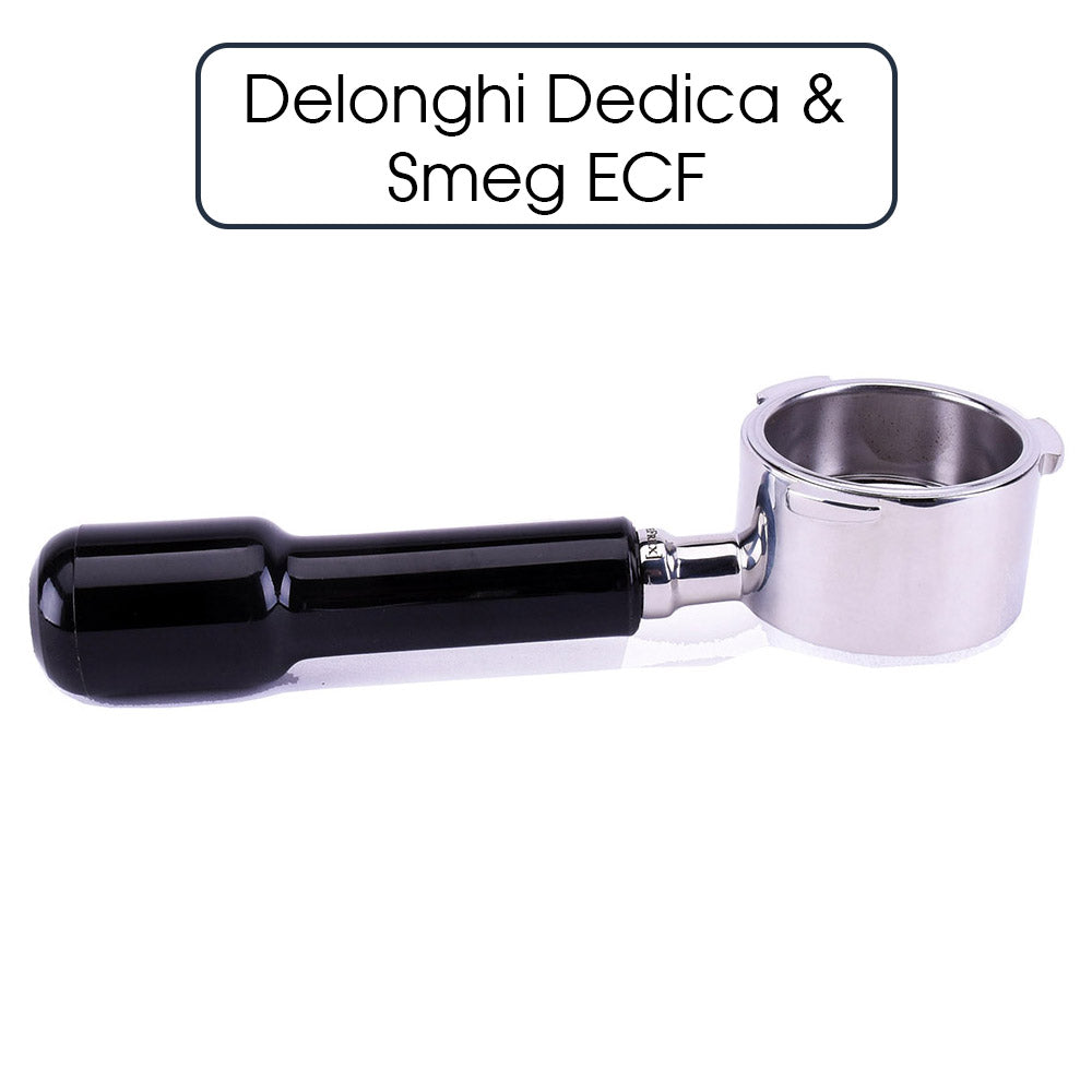 JoeFrex Siebträger für Delonghi Dedica | Bodenlos Black