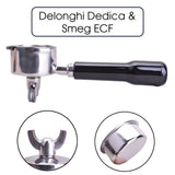 JoeFrex Siebträger für Delonghi Dedica | Doppelauslauf Black