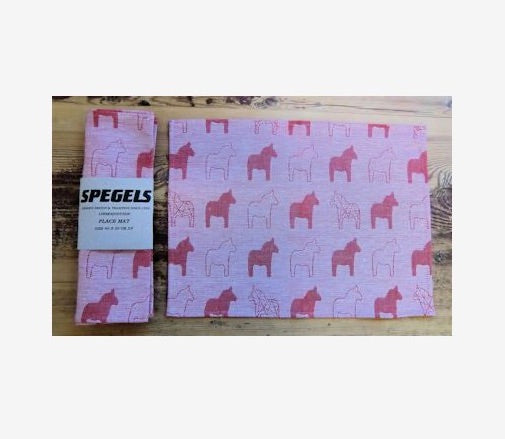 Spegels Platzset „Dala Pferd“ (2er-Set) - rot
