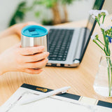 HARIO Stainless Steel Mug MIOLOVE Blue-Green – 270 ml