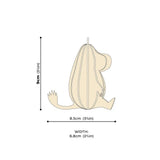 Moomintroll by Lovi – Sitzfigur aus Holz