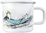 Muurla Moomin Originals Emaillebecher 'Gone Fishing' - 370 ml