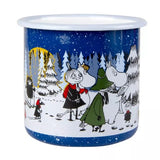Muurla Moomin Emaillebecher 'Winter Forest' - 800 ml