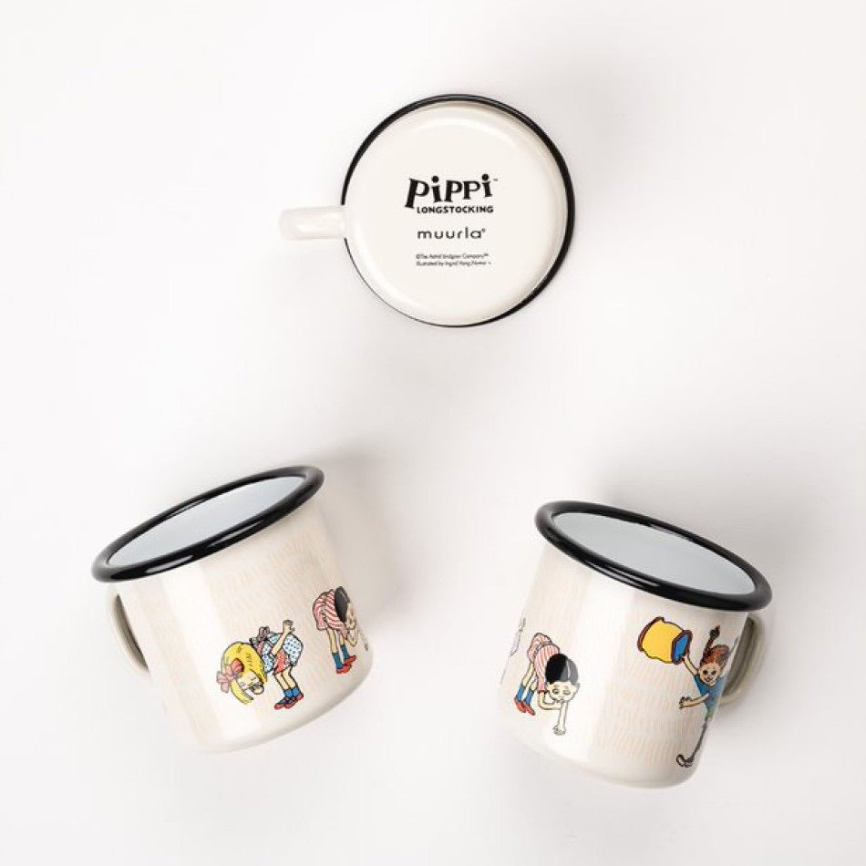 Muurla Emaillebecher Pippi 'The Snirkle Hunt' - 250 ml